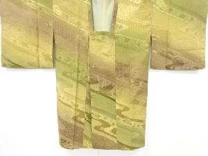 流水に椿模様織り出しロング道行コート